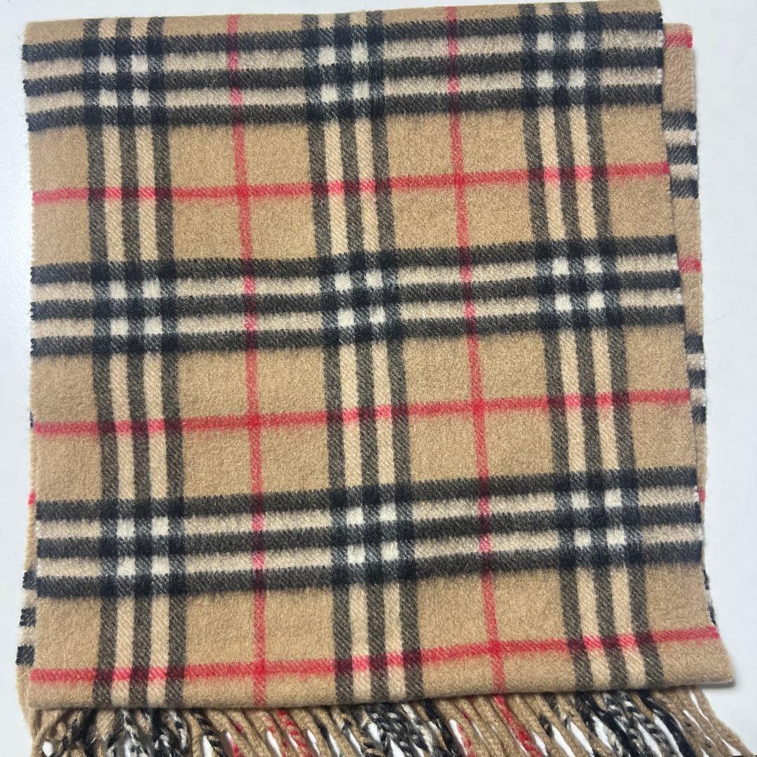 a*a様 Burberry's 100%カシミヤ チェックマフラー