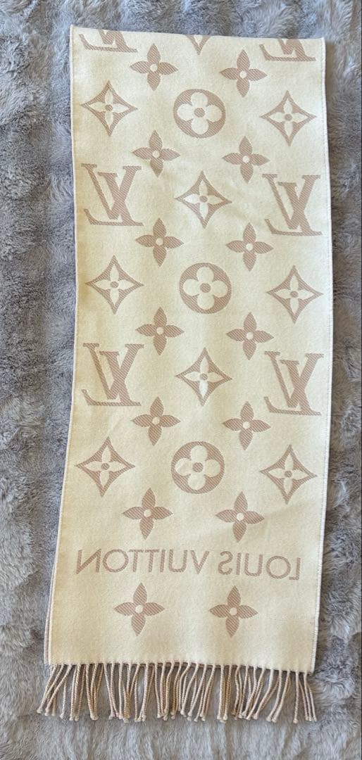 Louis Vuitton マフラー・LV エセンシャル　ベージュ
