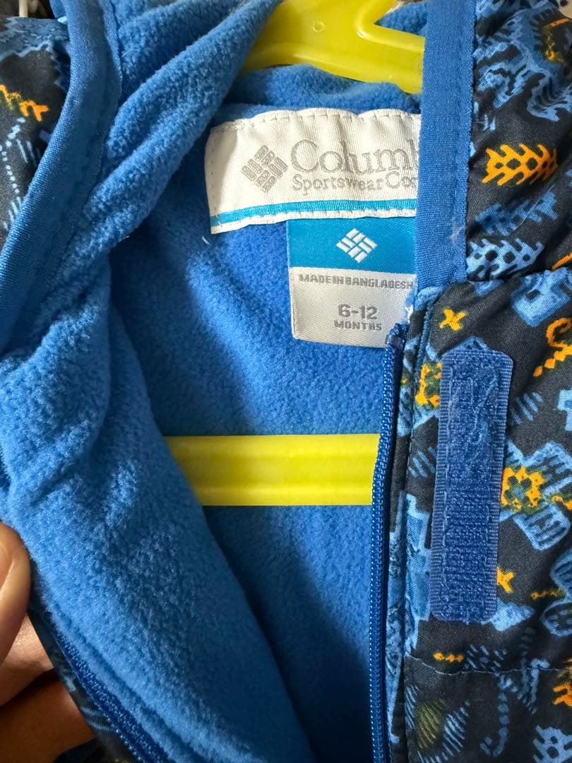 未使用タグ付きColumbia フード付きダウン　ベビー