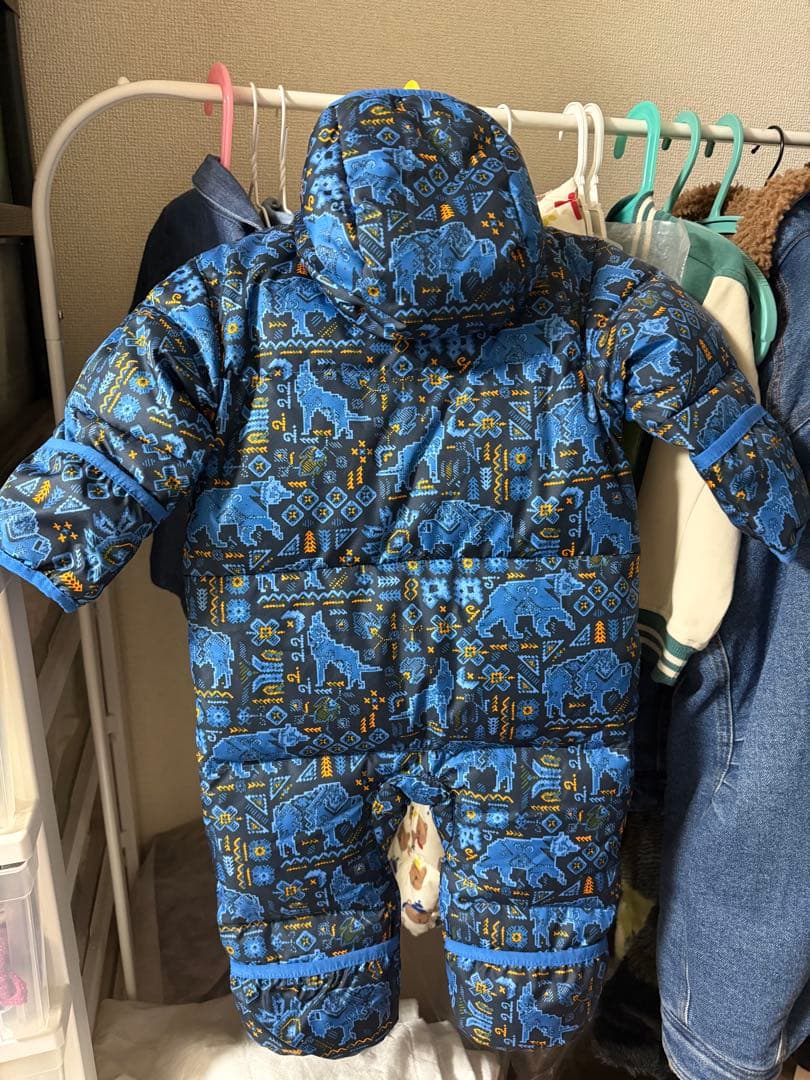 未使用タグ付きColumbia フード付きダウン　ベビー