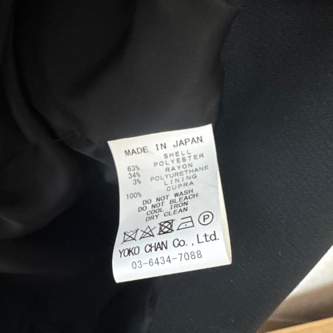 丈詰め済み　ヨーコチャン　新品に近い　ブラック パール装飾 ひざ丈ワンピース