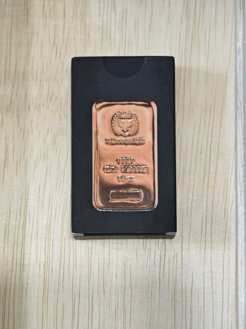 GERMAN MINT 999.9 純銅 10オンスバー