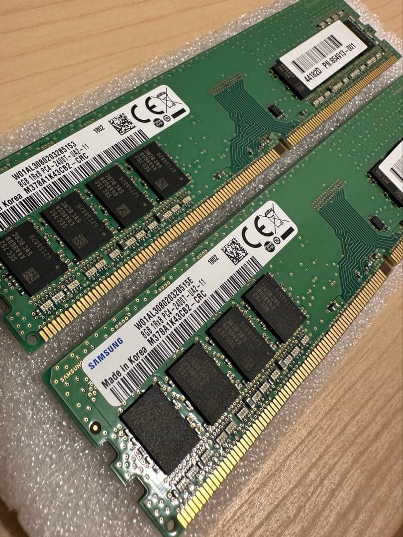Samsung DDR4 8GB x2 2400MHz メモリ