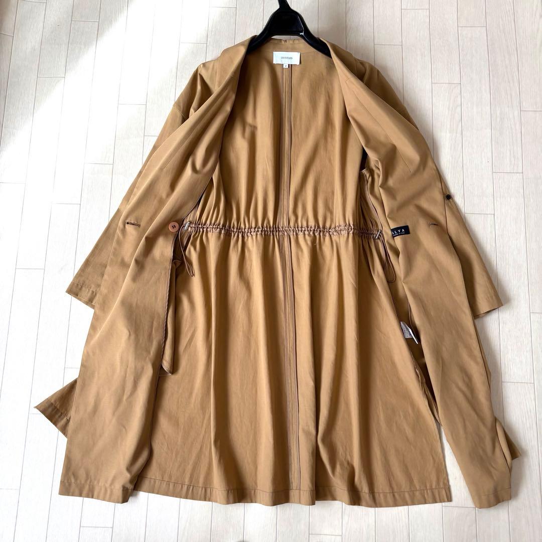 ♦︎美品♦︎アンタイトル×ナリア★ドローコード付　スプリングコート　大きいサイズ42