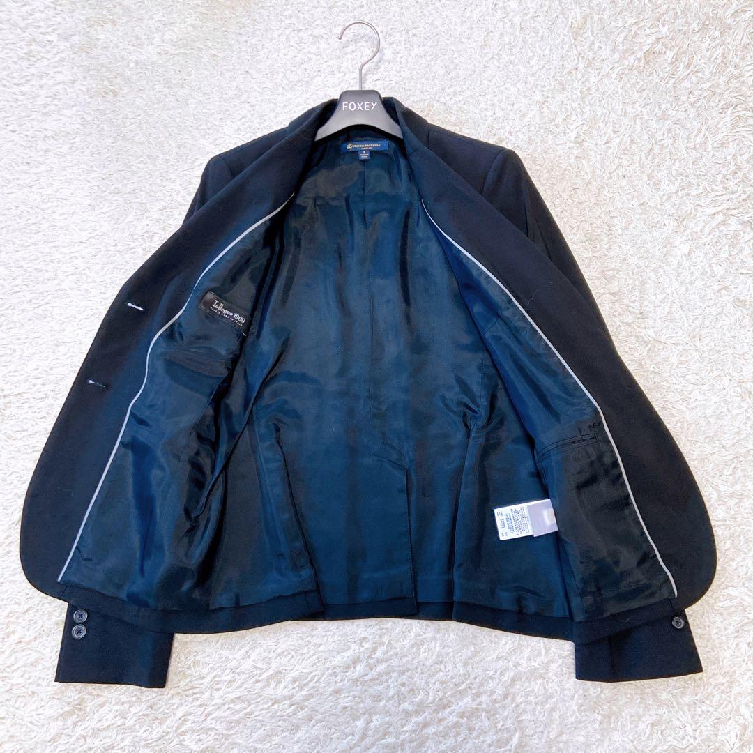 美品　ブルックスブラザーズ　Tllegno1900生地 テーラードジャケット　黒