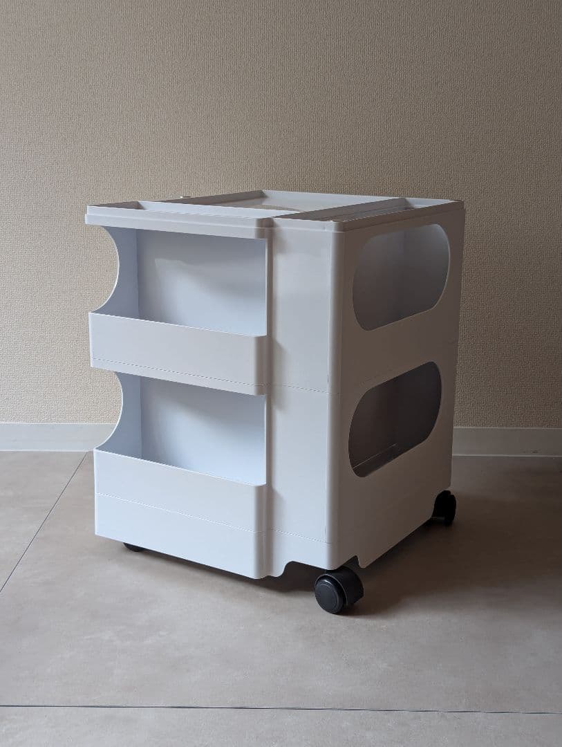 ボビーワゴン　boby Trolley White リプロダクト　2段2トレイ