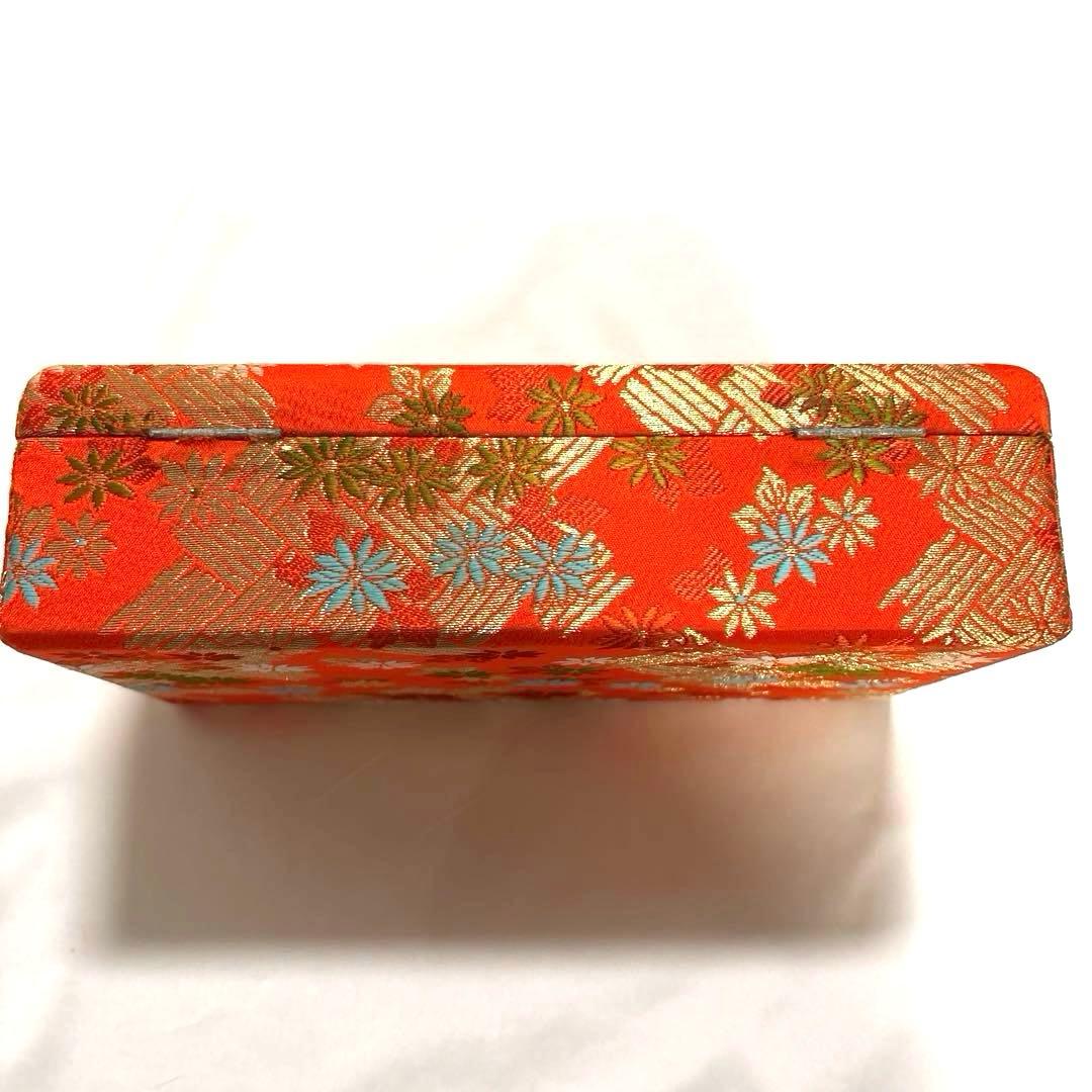 琴柱 14個 収納箱 ケース 琴柱入れ 猫足 花柄