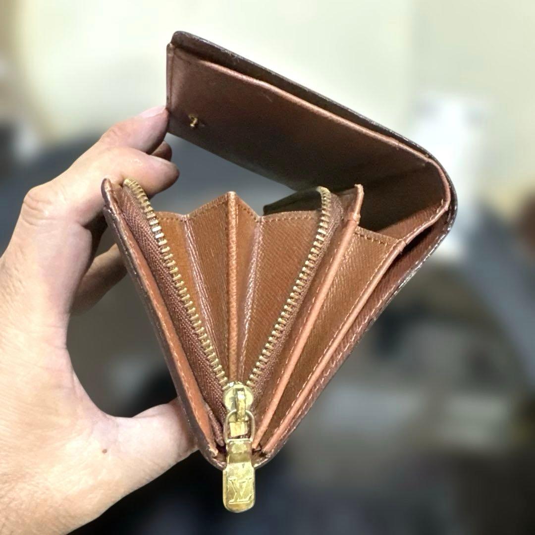 ⑧☆優良品☆ モノグラム♪Ｌ字型ファスナー財布