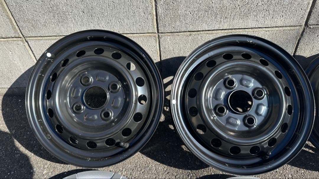 ピクシスバン新車外し12インチホイール 4本キャップ付S700系ハイゼットOEM