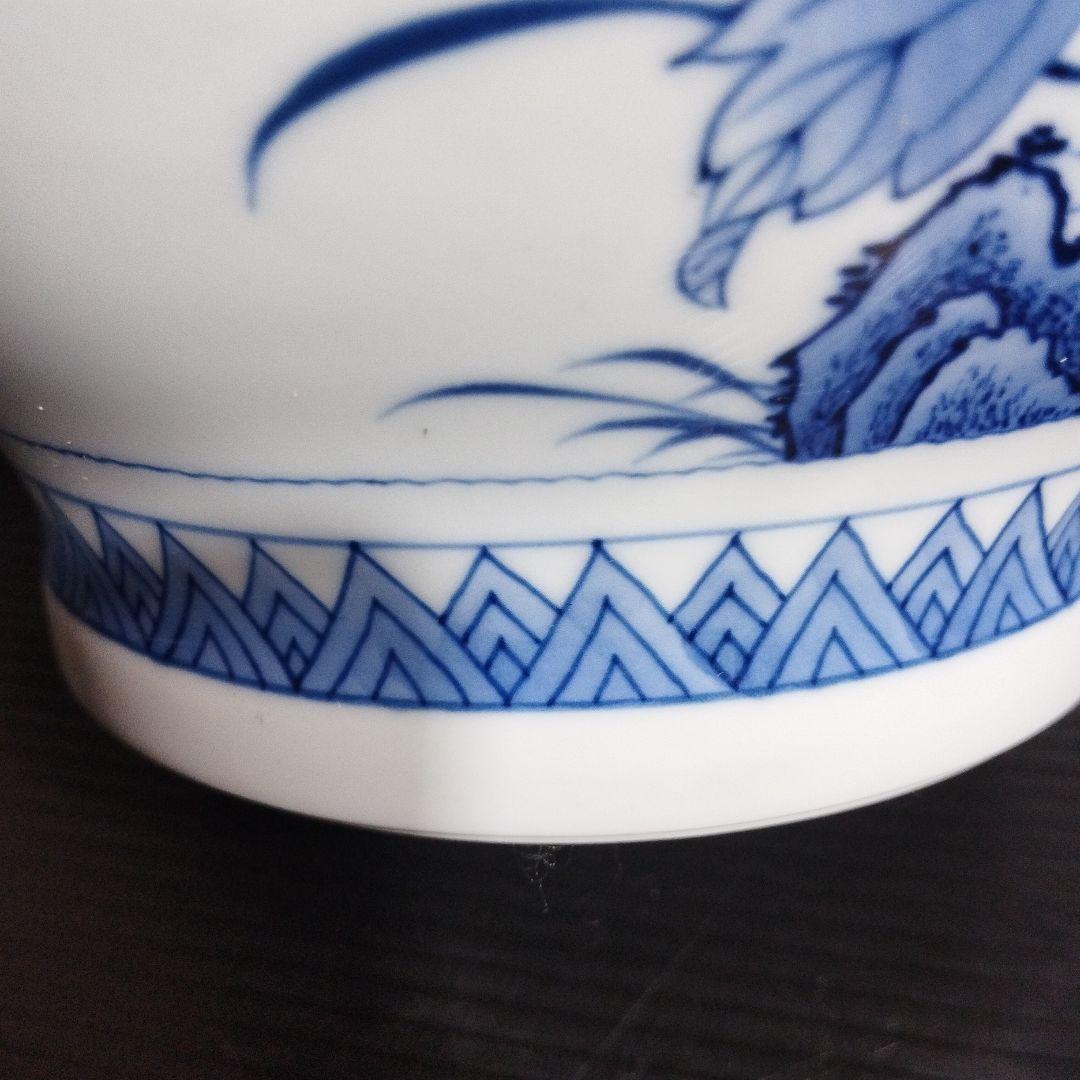 花瓶 壺 色鍋島柴田岳山作