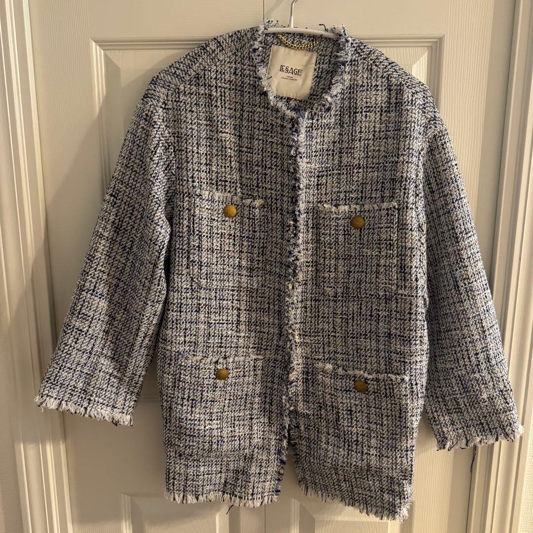 美品 ジャーナルスタンダード GIOLICA ラメツイードBIGジャケット