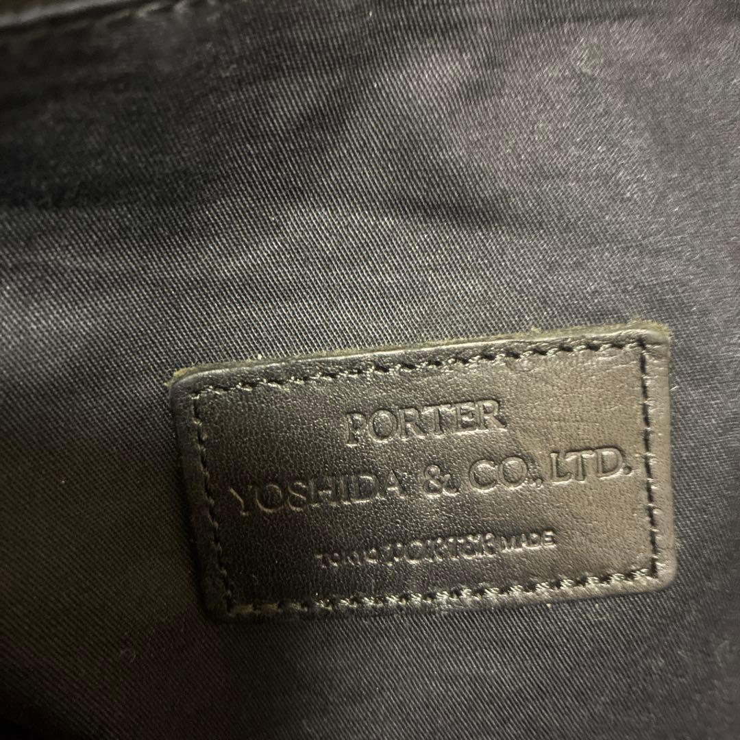 【値下げ検討します】PORTER ボストンバッグ ブラック 革製