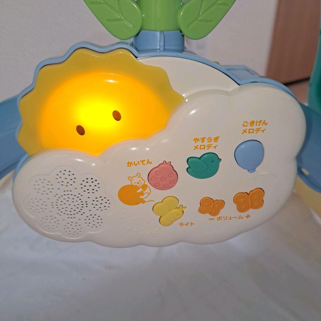 極美品！プーメリー くまのプーさん えらべる回転 6WAYジムにへんしんメリー