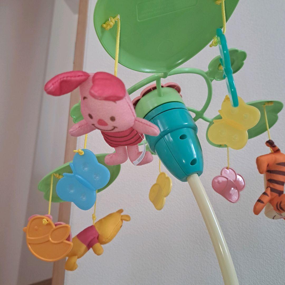 極美品！プーメリー くまのプーさん えらべる回転 6WAYジムにへんしんメリー