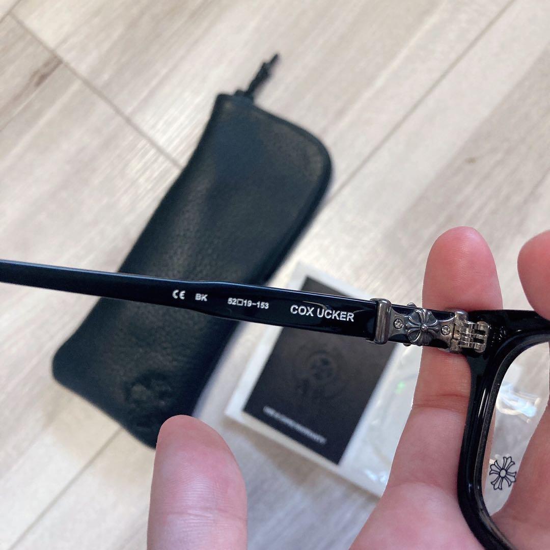 クロムハーツ 眼鏡 COX UCKER ブラック シルバー