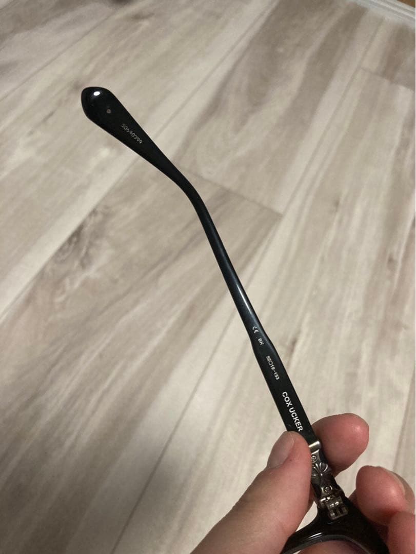 クロムハーツ 眼鏡 COX UCKER ブラック シルバー