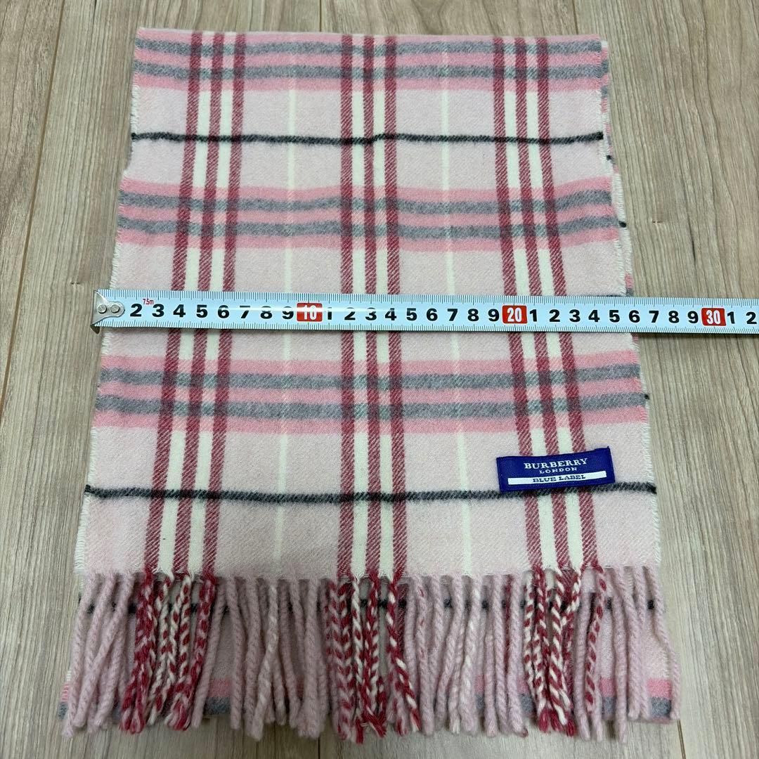 【美品】BURBERRY BLUE LABEL チェック柄マフラー