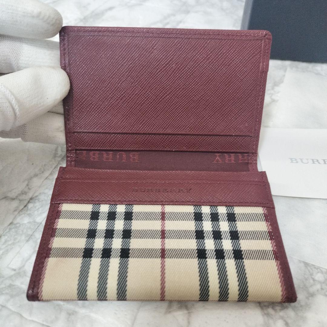 【美品✨️】BURBERRY チェック柄 名刺入れ