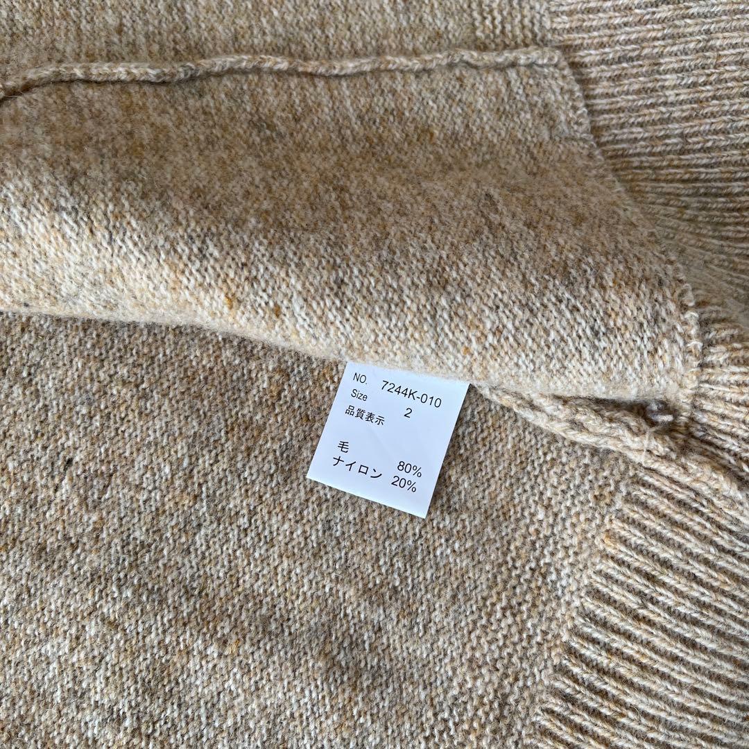 NATURAL LAUNDRYメランジラム　カーディガン　ZIPブルゾン