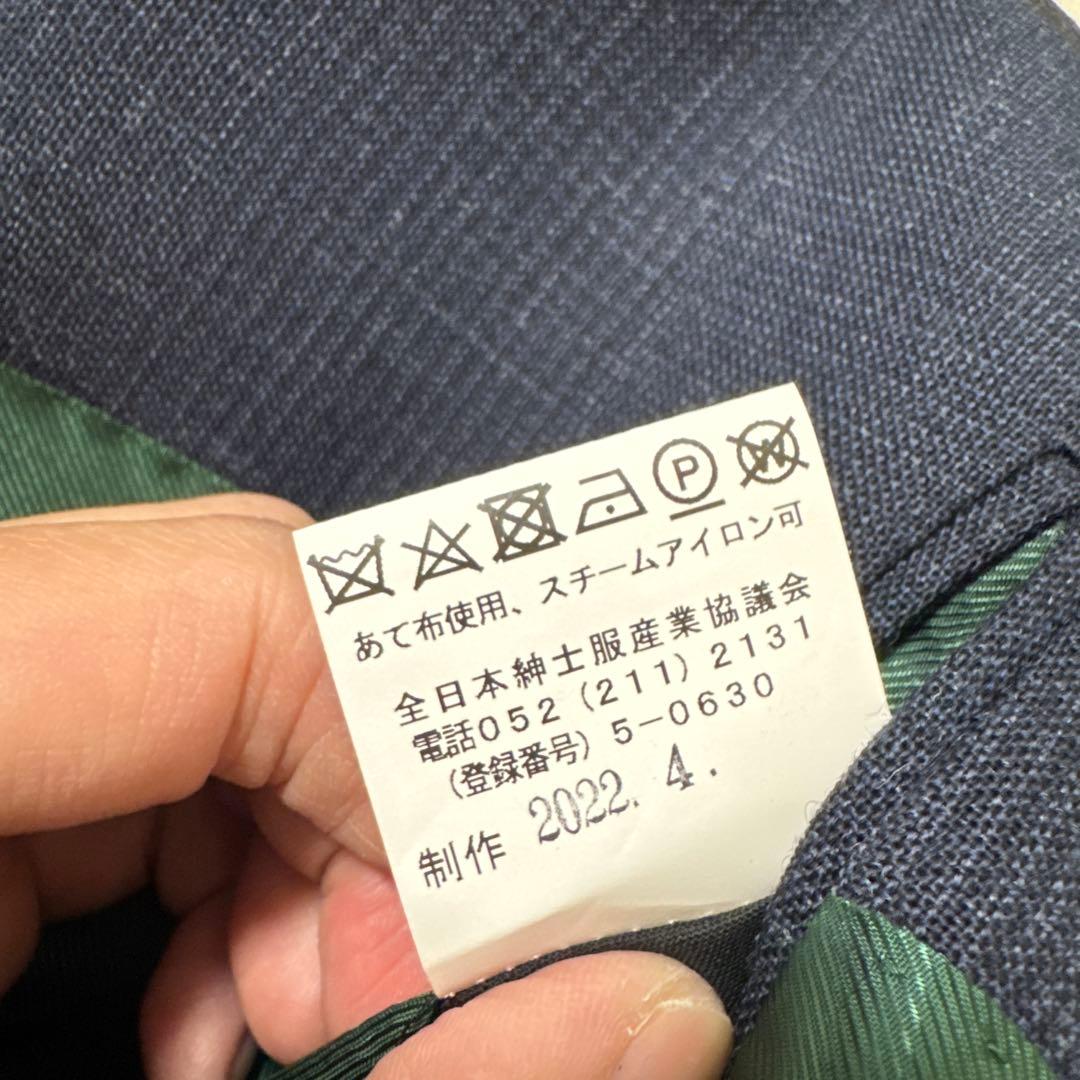 56 未使用　春秋　ゼルビーノ　zerbino ブレザー　ネイビー　M 46