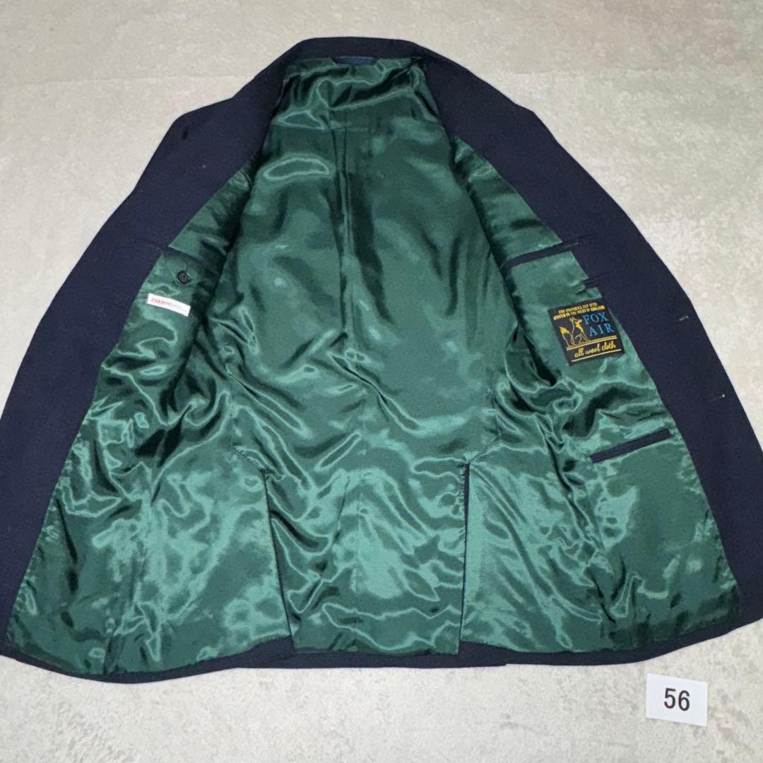 56 未使用　春秋　ゼルビーノ　zerbino ブレザー　ネイビー　M 46