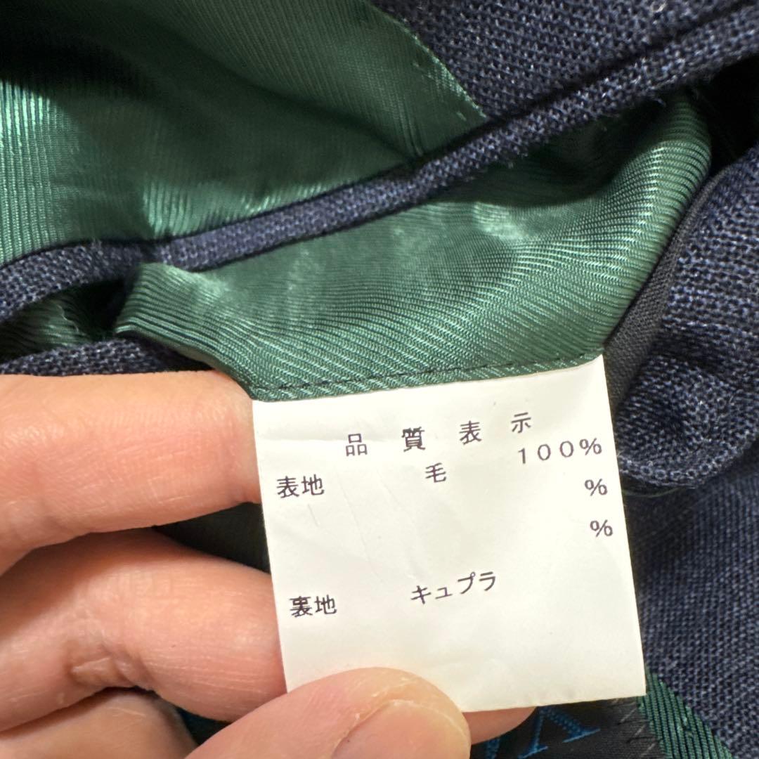 56 未使用　春秋　ゼルビーノ　zerbino ブレザー　ネイビー　M 46