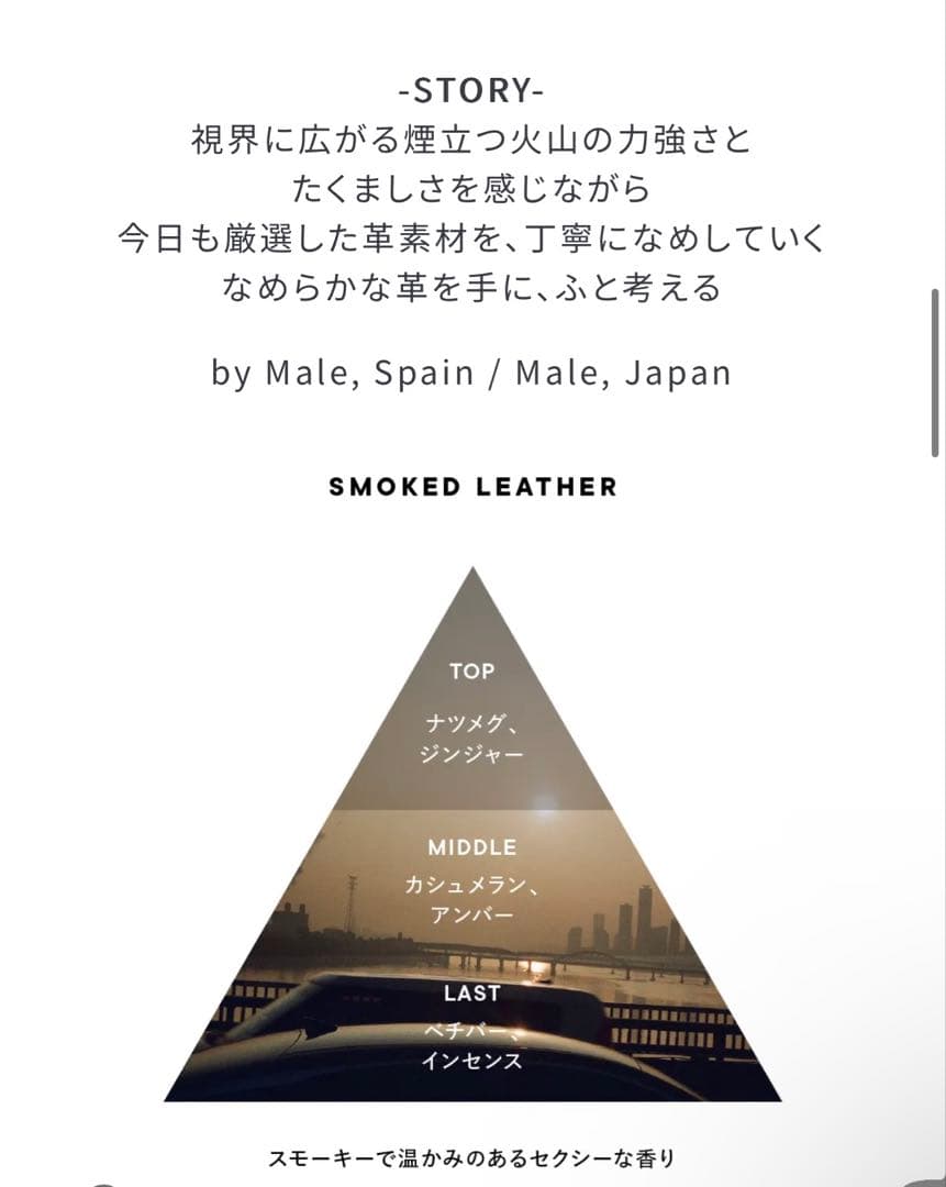SHIRO SMOKED LEATHER オードパルファン　100ml 残量7割