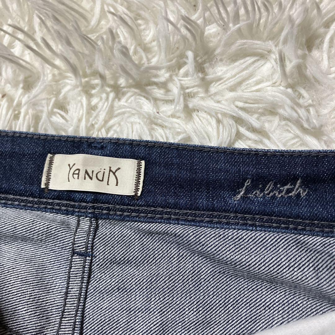 【いちご】YANUK ヤヌーク　LILITH ワイドストレートデニム 25