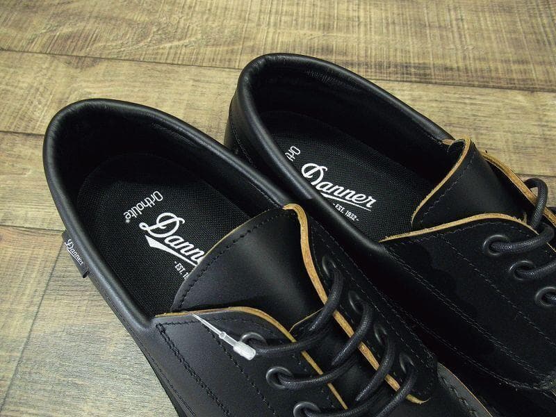 新品 ダナー ブローガン 茶芯 モカシン レザー シューズ 黒 27.5 ②