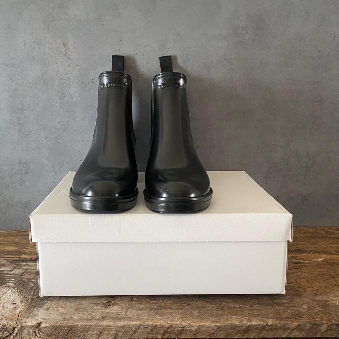 黒 マッキントッシュ MACKINTOSH サイドゴア レインブーツ ショート