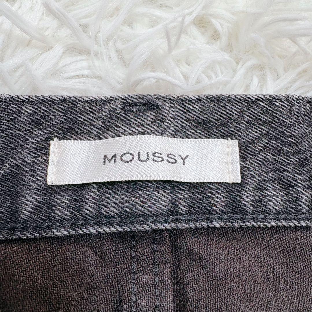 未使用級✨MOUSSY マウジー フレアデニムパンツ ブラック ロング丈
