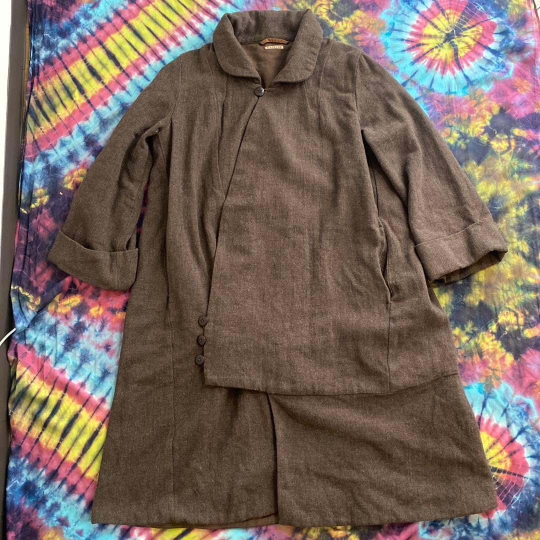 KAPITAL 追撚ウール　カシュクール　ケリーコート　サイズ0