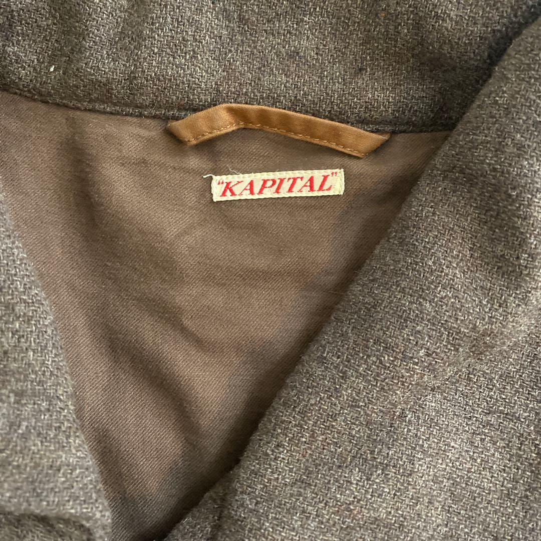KAPITAL 追撚ウール　カシュクール　ケリーコート　サイズ0