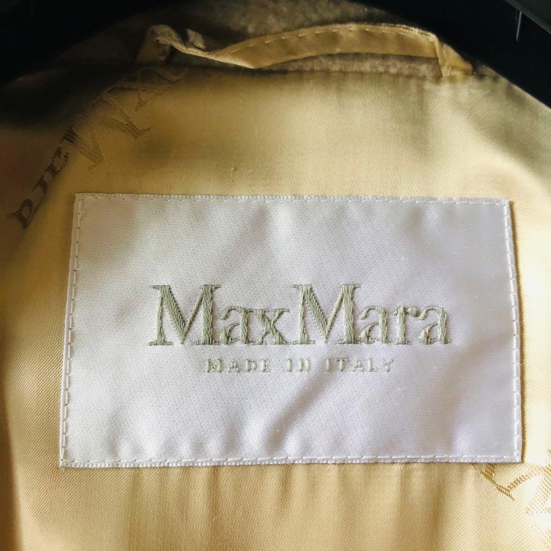 希少42✨美品 近年マックスマーラ マニュエラコート カシミヤ100% ベージュ