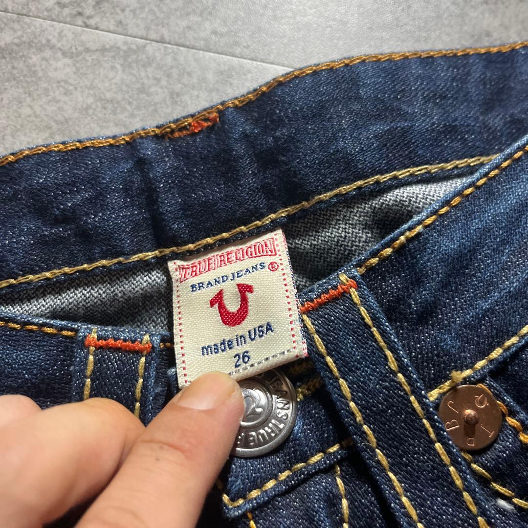 希少 USA製 TRUERELIGION フレアデニム RAINBOW JOEY