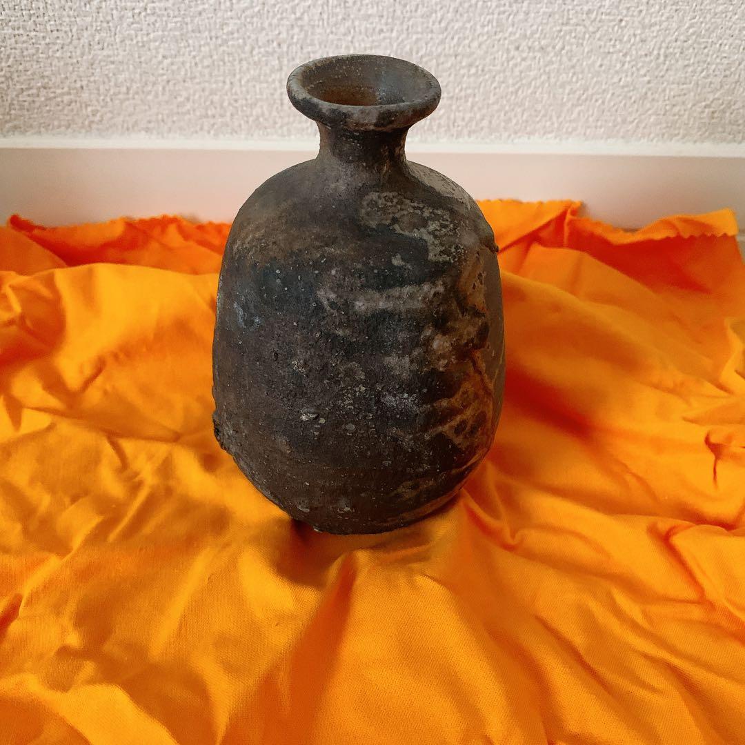 【未使用品】岡山県重要無形文化財 山本出 備前焼　一輪挿し　花瓶