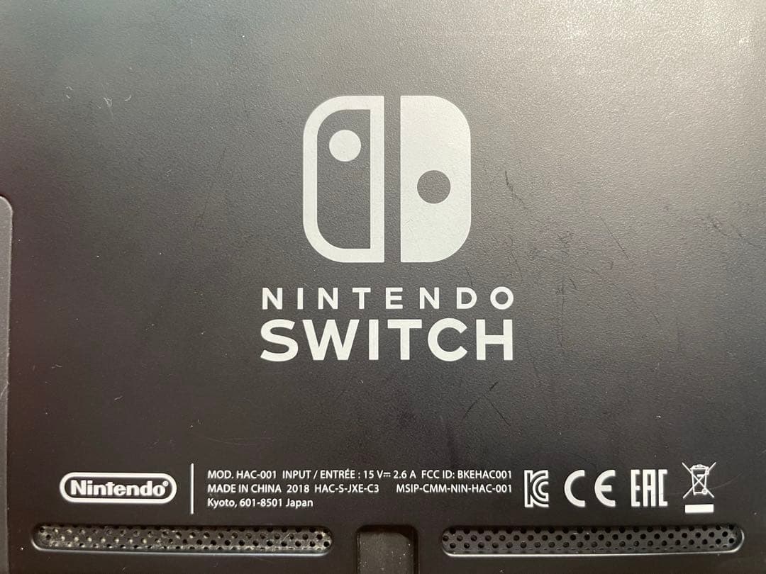 【初期化済】Nintendo Switch 本体セット 純正ケーブル付