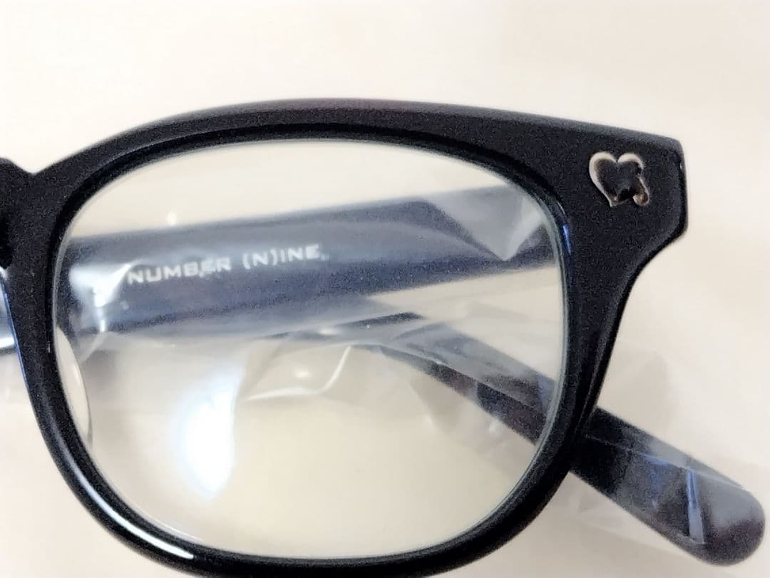 ナンバーナインx泰八郎黒縁ハート涙眼鏡サングラスnumbernine美品
