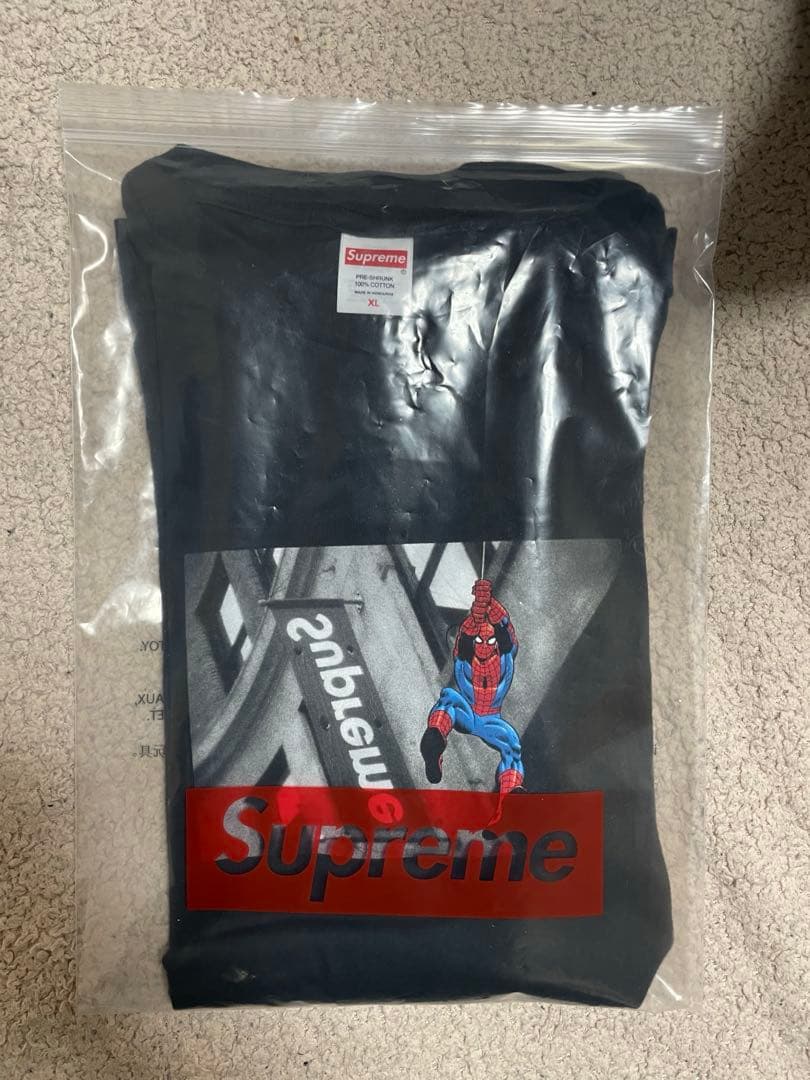 Supreme Spider-Man Tee XL ブラック