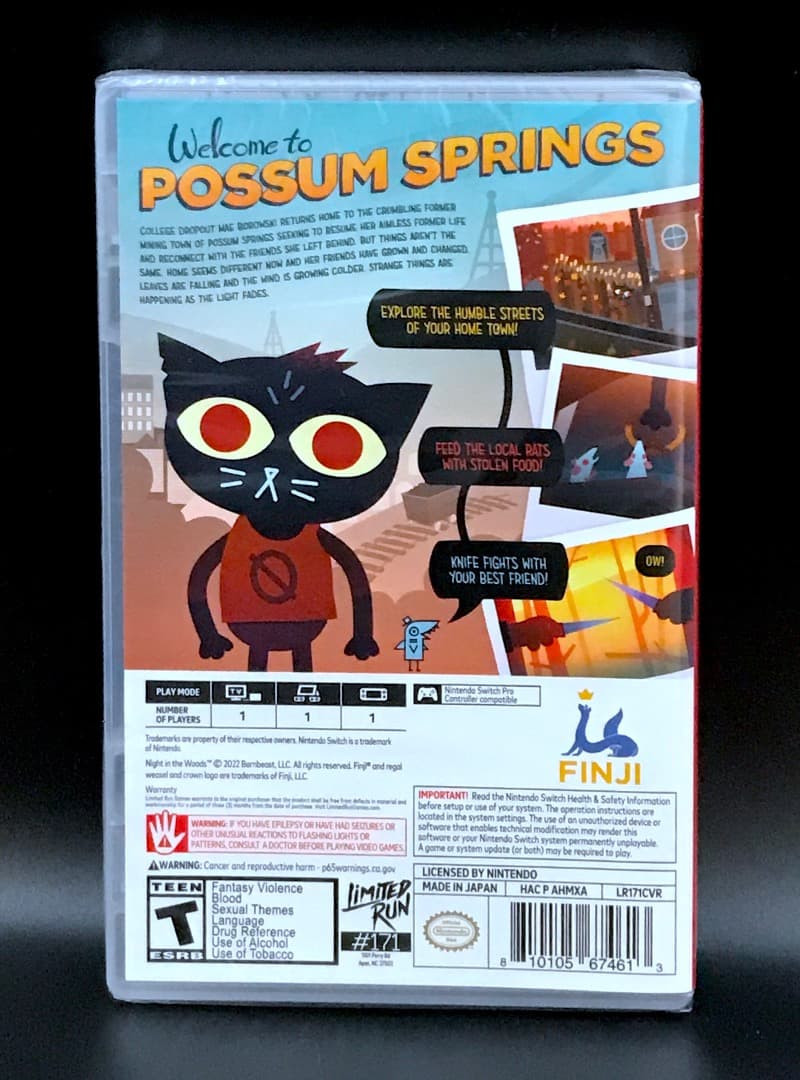 Night in the Woods 新品未開封 限定版