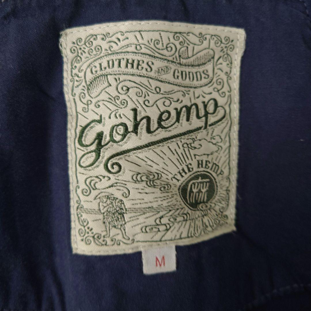 【gohemp】ネイビー フルジップ ベスト Mサイズ