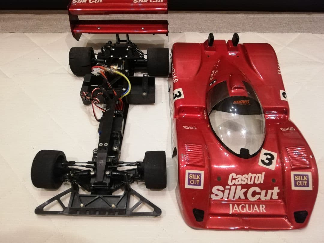 1/10 ヨコモ Y10 シャーシ ボディ メカセット ジャガー XJR-14