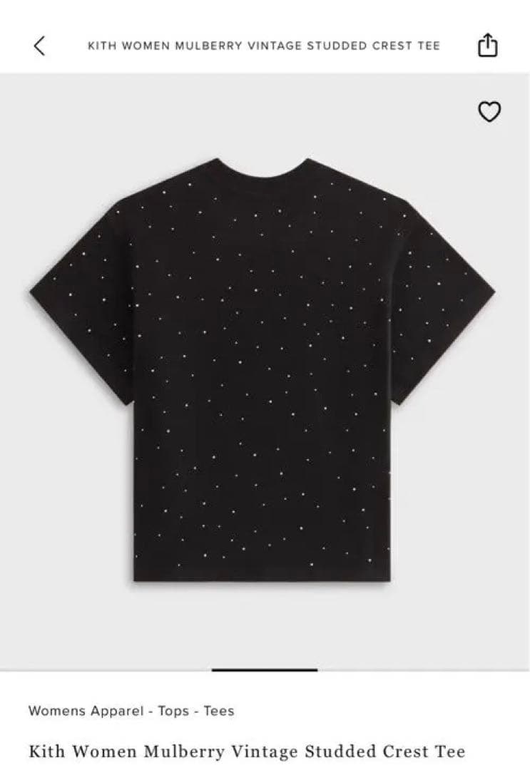 kith women mulberry vintage スタッズ　Tシャツ