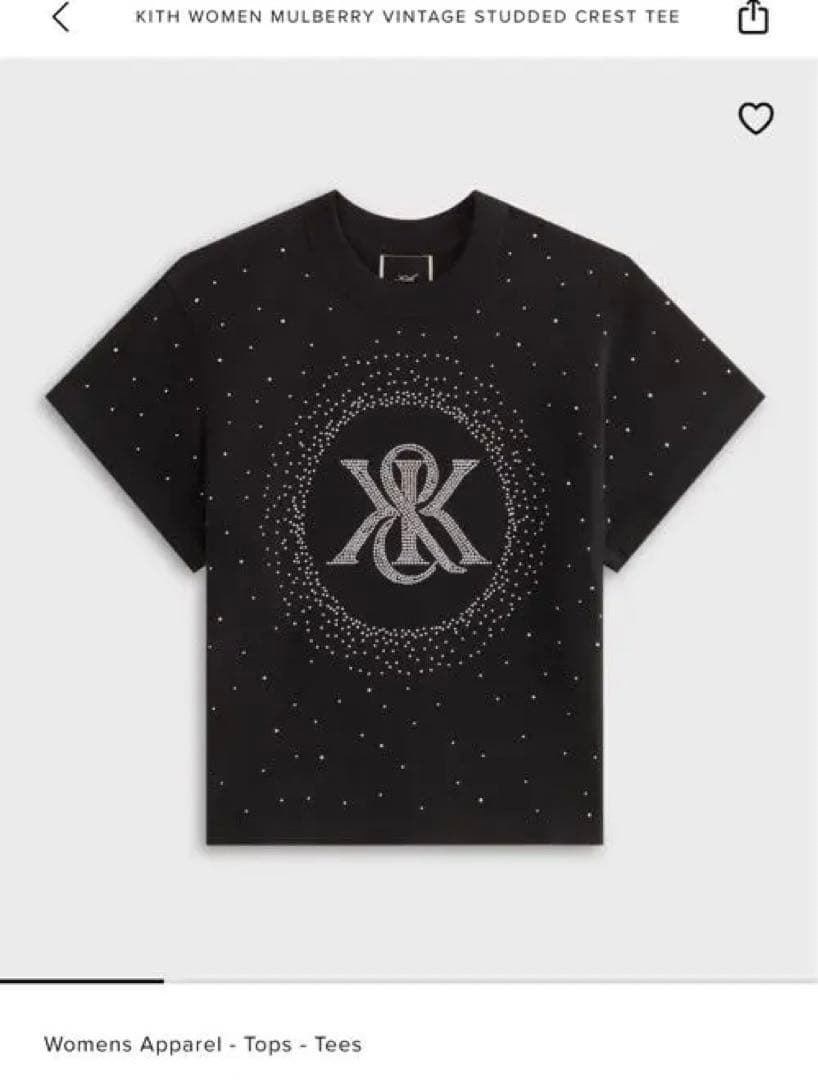kith women mulberry vintage スタッズ　Tシャツ