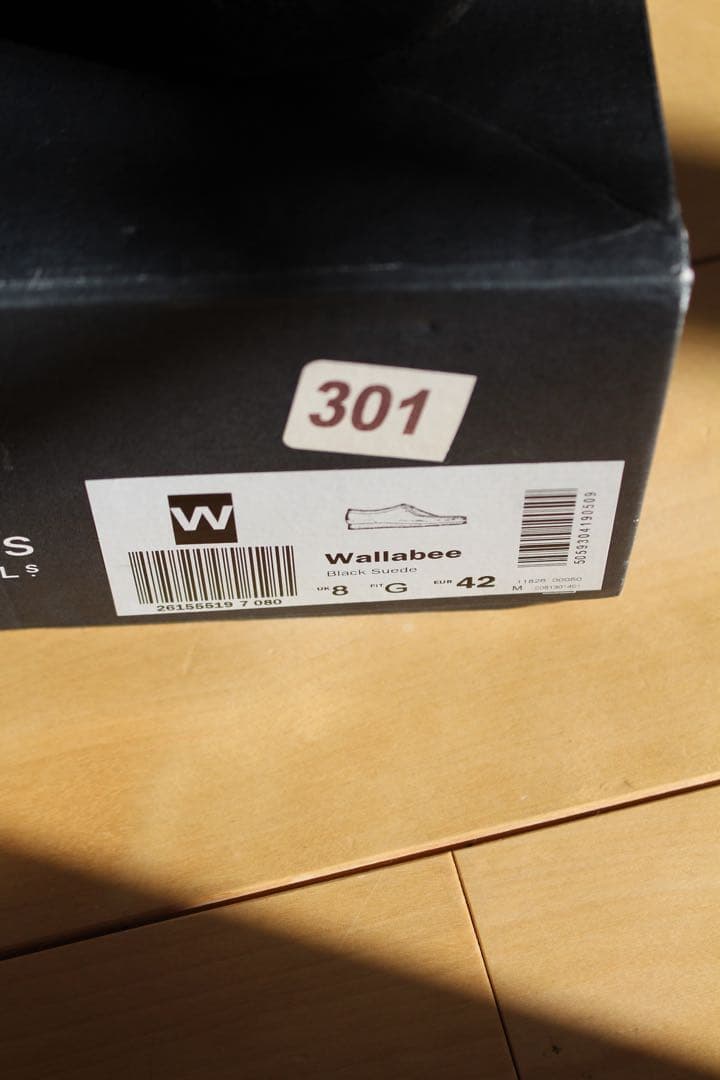 【26.5cm/UK8】Clarks Wallabee 『BLACK』