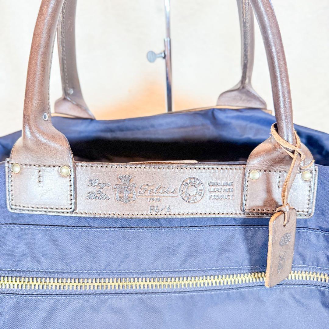 Felisi P4/6 ボストンバッグ 2way ショルダーバッグ ネイビー