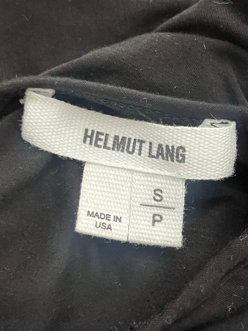 HELMUT LANG ヘルムートラング　アンシンメトリー　キャミソールロング黒