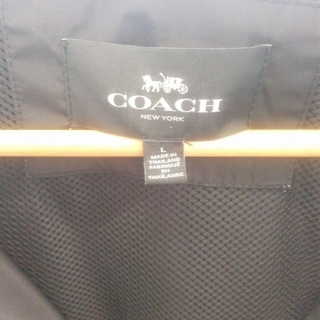 【中古品】COACH ブラック ジャケット Lサイズ