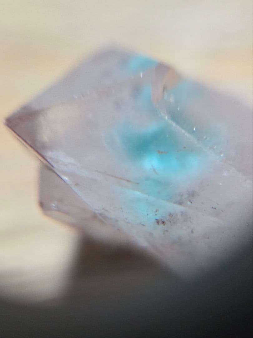 マ*ト様 アホー石入り水晶　ajoite in quartz　アホーアイト　原石
