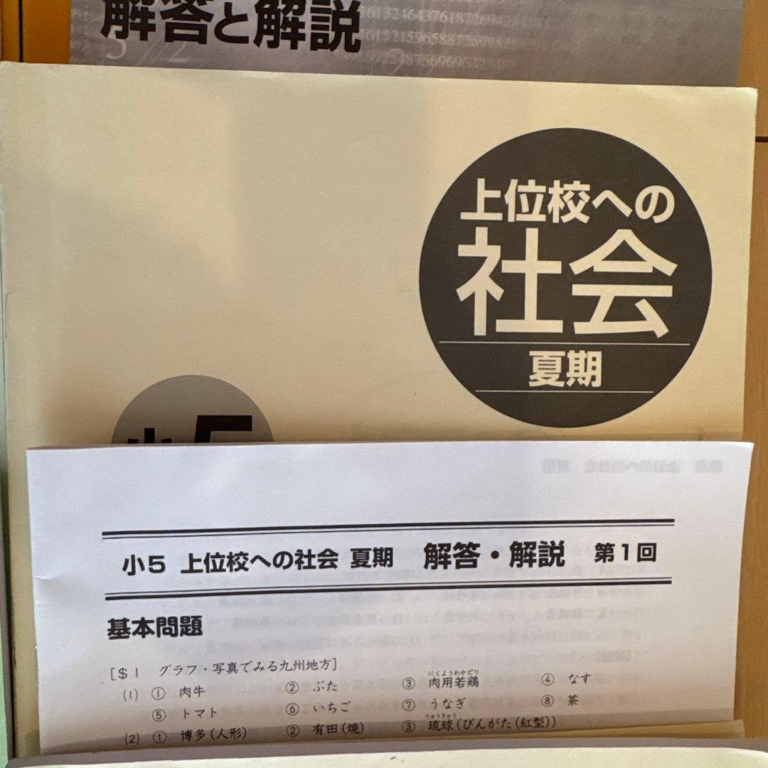 ぴ*ん様 【早稲田アカデミー】 小5 夏期講習 早稲アカ上位校5年生